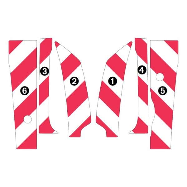 Kit Rouge-Blanc CL. B Standard – RENAULT Trafic H1 2P (2014-2018) – Image 3